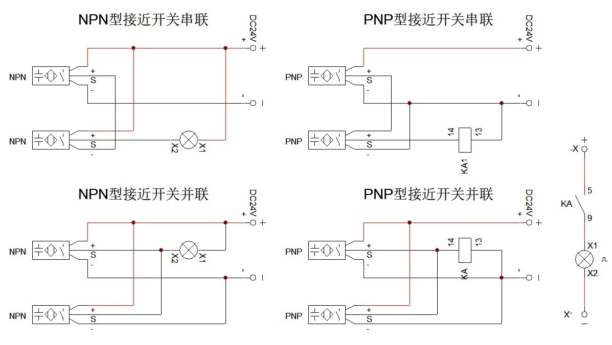 24V接近開關實物接線圖全集：多種場景應用接線方案